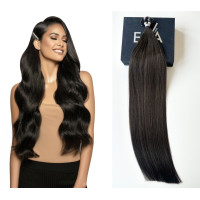 Extensii MICRO KERATINA Russian Hair #1B NEGRU NATURAL